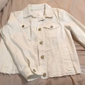 White jean jacket